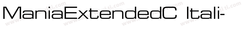 ManiaExtendedC Itali字体转换